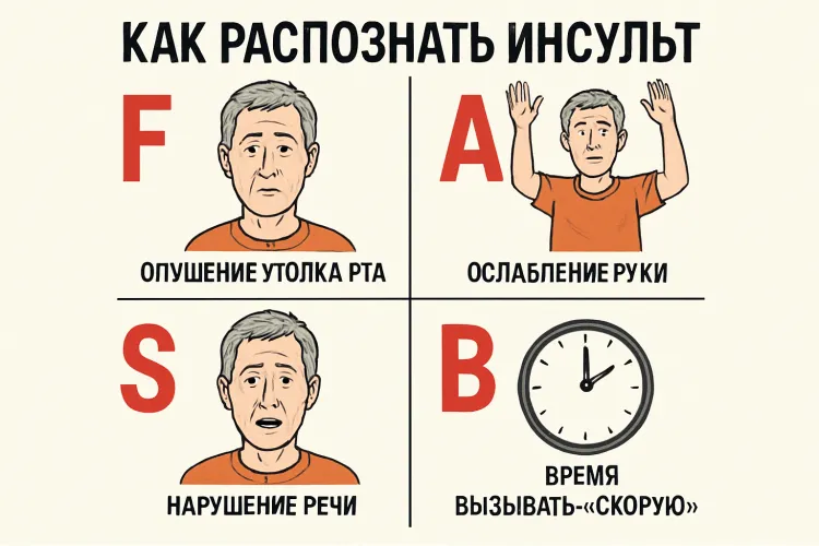 Как распознать инсульт